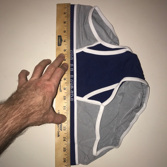 NASTY PIG Base Brief Underwear Blue & Gray LARGE - Picture 5 of 7